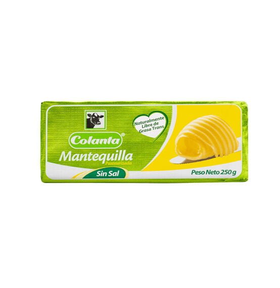 Mantequilla Colanta*250Gr Sin Sal