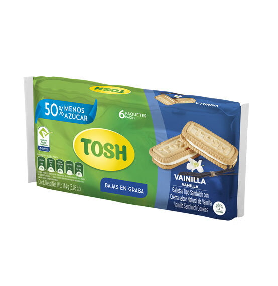 Galleta Tosh Sandwich Noel Vainilla