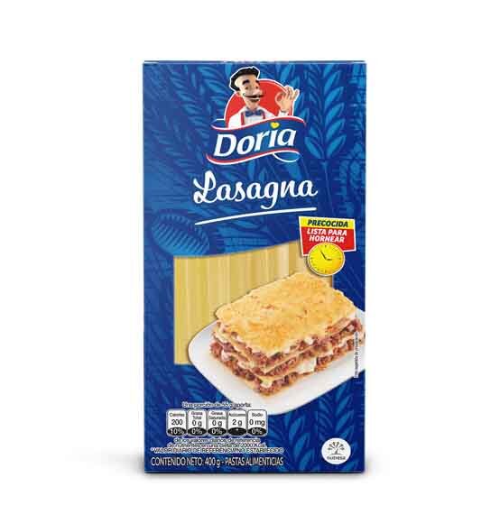 Pasta Doria Lasagna Precocida*400Grms