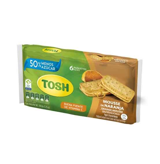 Galleta Tosh Noel*6 Unds Naranja