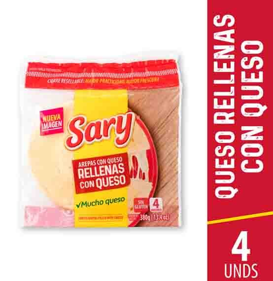 Arepa Sary Rellena De Queso *4 Und