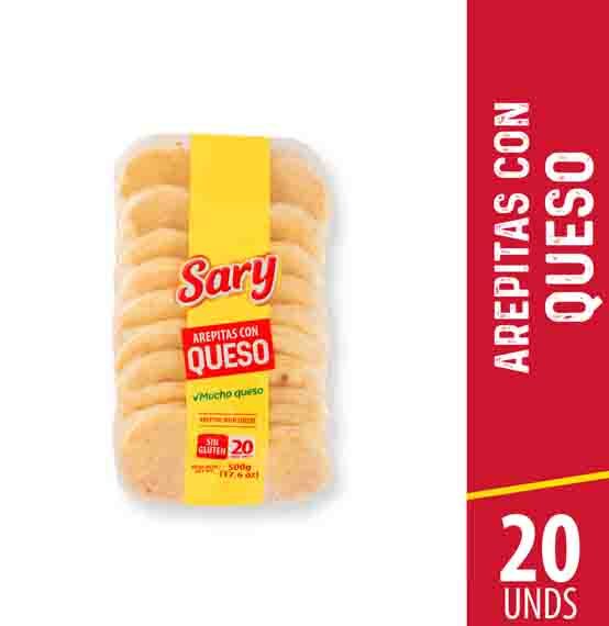 Arepa Sary Arepitas De Queso*20Unds
