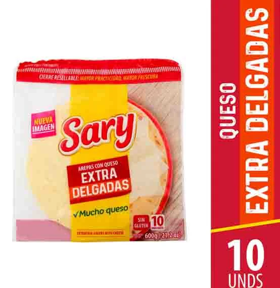 Arepa Sary Amarilla Extradelgada*10Unds