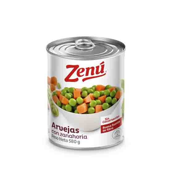 Arvejas Con Zanahoria Zenú *580 Grms