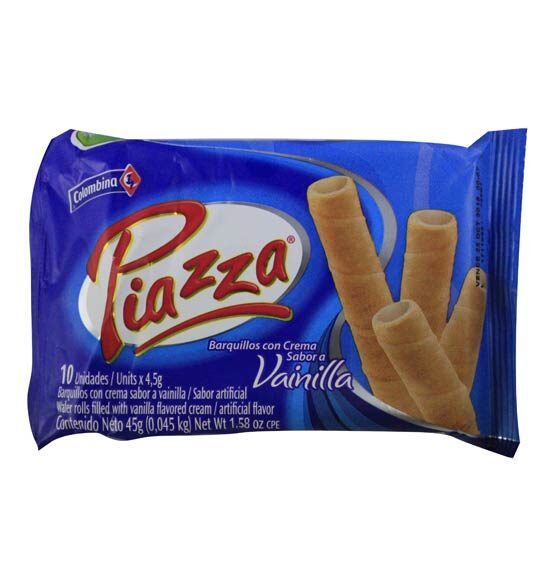 Barquillo Piazza Colombina Vainilla