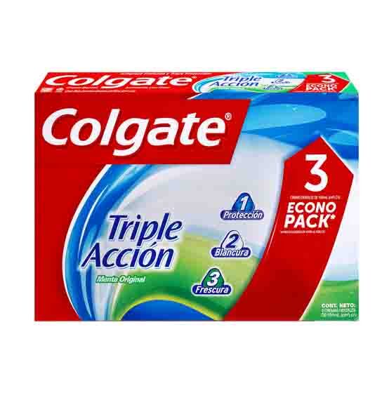 Crema Dental Colgate Tripl/Acc*100*3