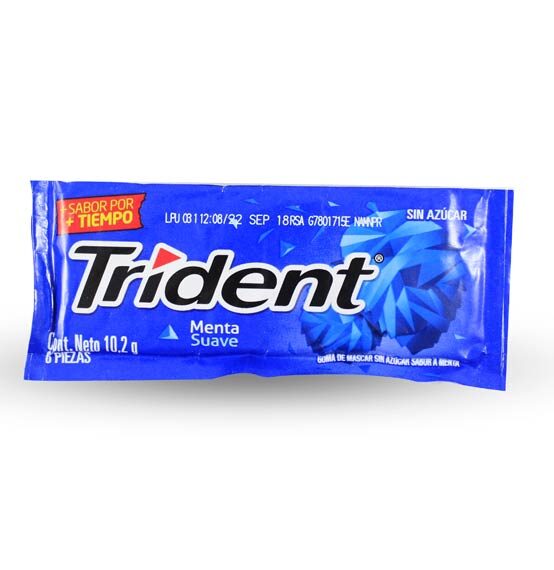 Chiclets Trident*8.5 Gr Surtido Menta