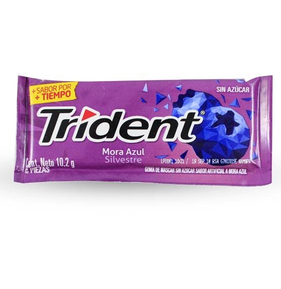 Chiclets Trident*8.5 Gr Surti Mora/Az