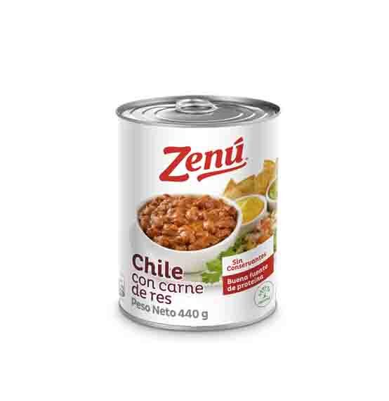 Chile Con Carne De Res Zenú *440 Grms