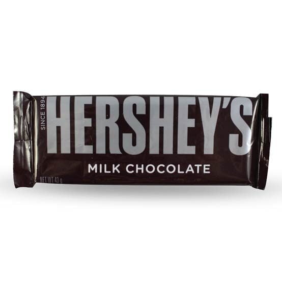 Chocolatina Hersheys*43 Grms Negra