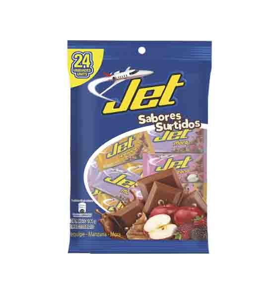 Chocolatina Jet Mini Sabores Surtidos *24 Und