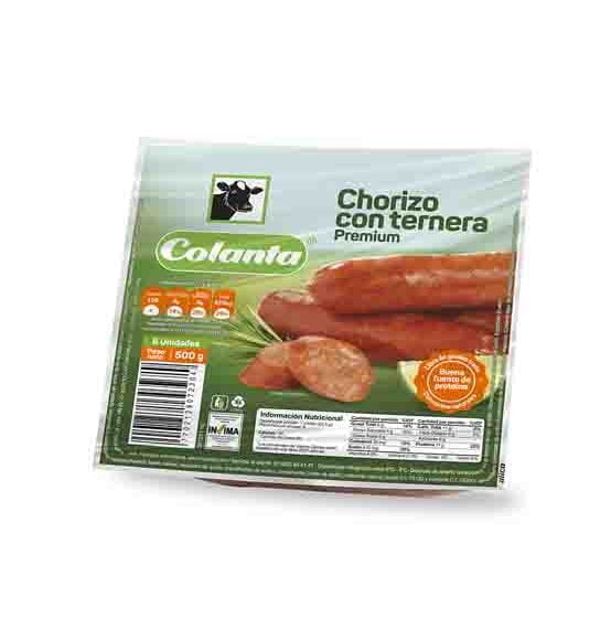 Chorizo Con Ternera Colanta *500 Grms