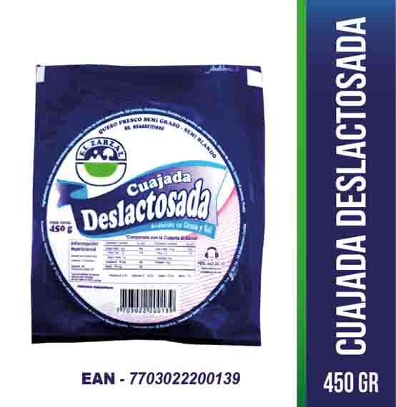 Cuajada Deslactosada El Zarzal *450 Grms