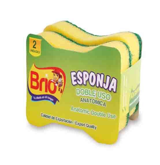 Esponja Brio Doble Uso*2 Und