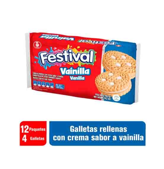 Galleta Festival Bolsa*12 Unds Vainil