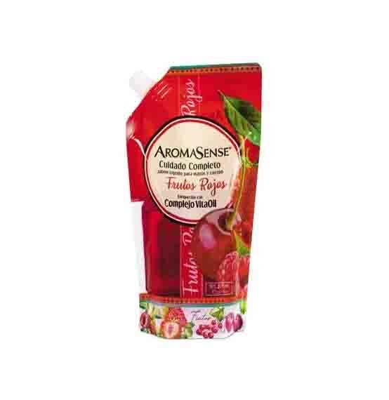 Jabon Liq.Aromasense Frutos Rojos*400