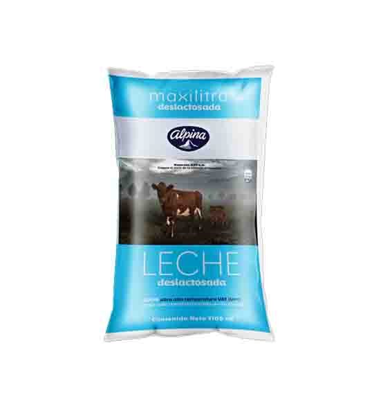 Leche Alpina Deslac.*1100Ml Bolsa Max