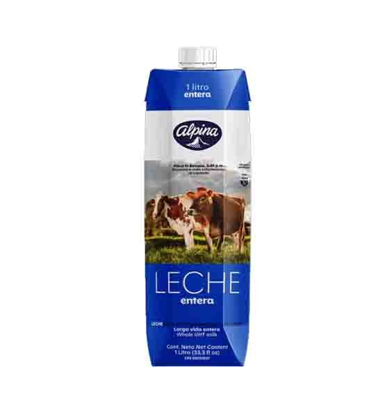 Leche Alpina Entera*1Lt Caja