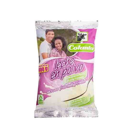 Leche En Polvo Deslactosada Semidescremada Colanta *400 Grms