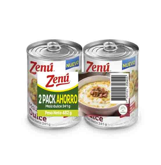 Maíz Dulce Zenú *241 Grms *2 Pack Ahorro