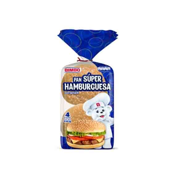 Pan Súper Hamburguesa Bimbo *350 Grms