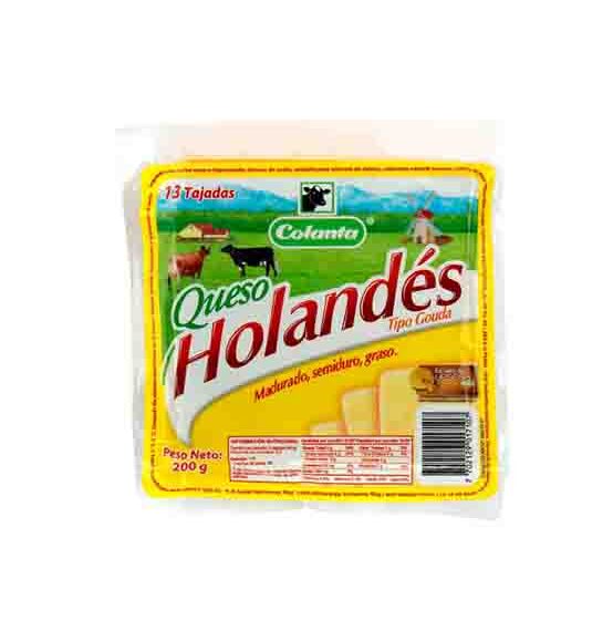 Queso Holandés Colanta *200 Grms