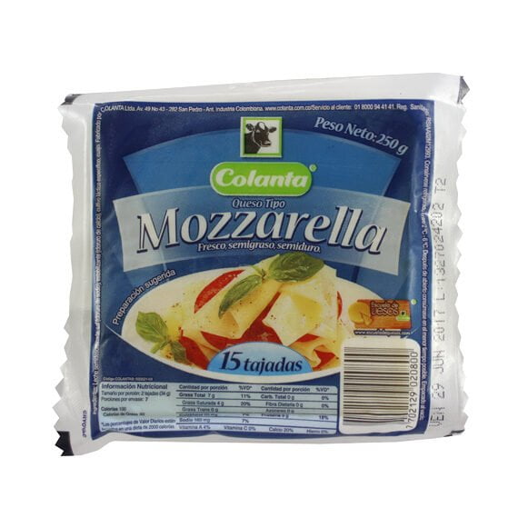 Queso Colanta Mozarella*250 Tajadoⁿ