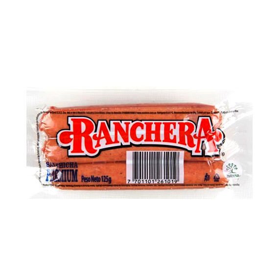 Salchicha Zenu Ranchera*5Un*125Gr