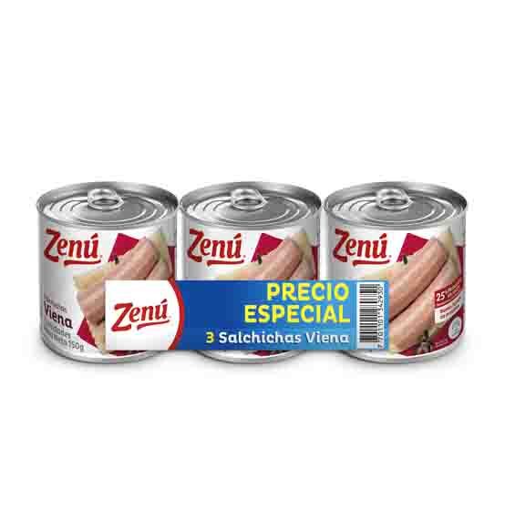 Salchicha Viena Zenú *3 Precio Especial