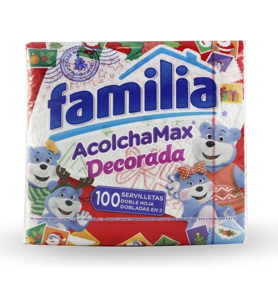 Servilleta Familia Decorada*100 Un
