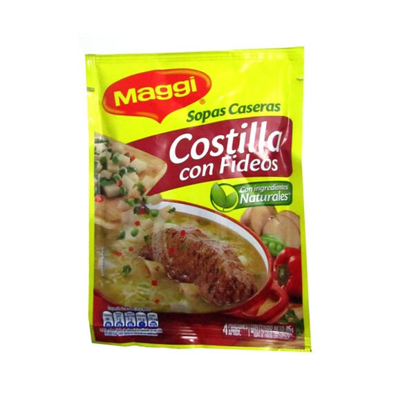 Sopa Maggi Costilla Con Fideos*65Grms