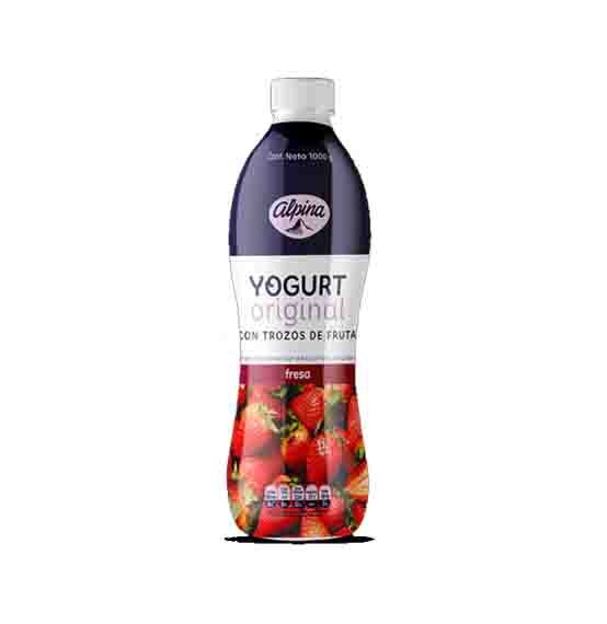 Yogurt Alpina Pote*1000 Ml Fresa