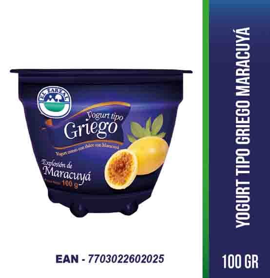 Yogurt Griego Maracuyá El Zarzal *100 Grms