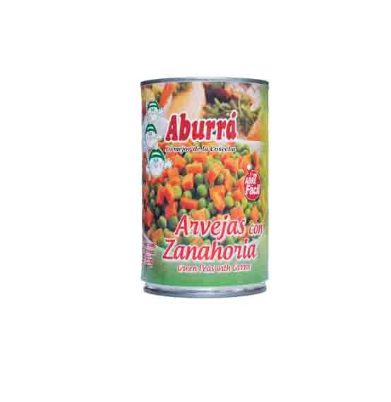 Arveja Con Zanahoria Aburra*320Grms