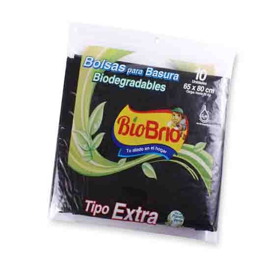 Bolsa Basura Biodegradables Brio *10 Und