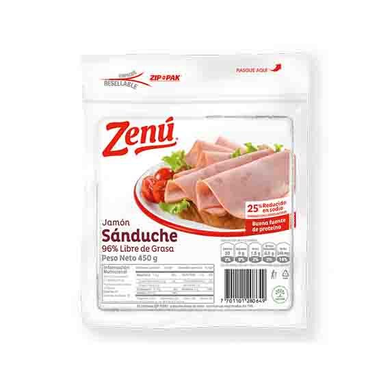 Jamon Zenu Sanduche*450Grms
