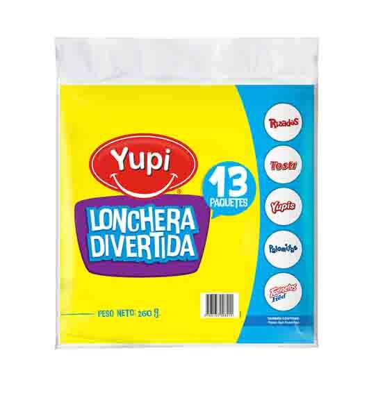 Lonchera Divertida Yupi Bolsa*13Und