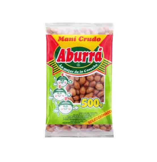 Mani Aburra Crudo Extra*500 Grms