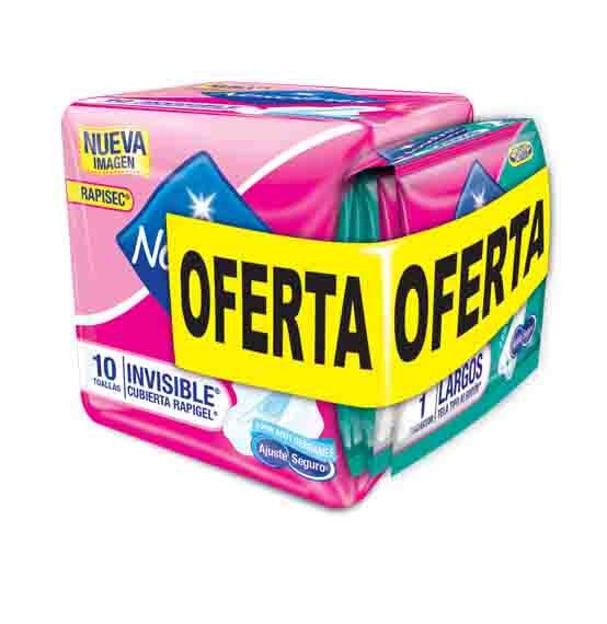 Toalla Hig.Nosotras Invis.Rapigel *10