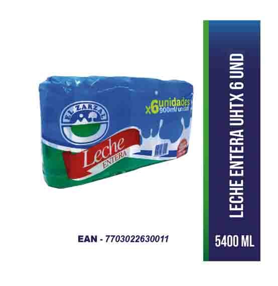 Leche El Zarza Entera x 6