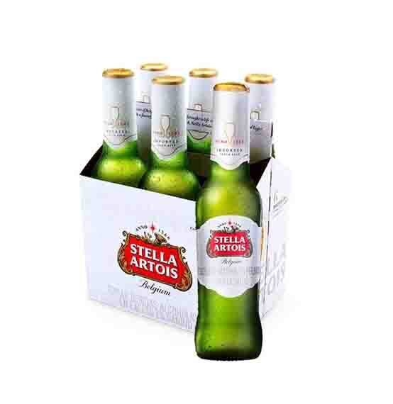Cerveza Stella artois  botella *330 x 6