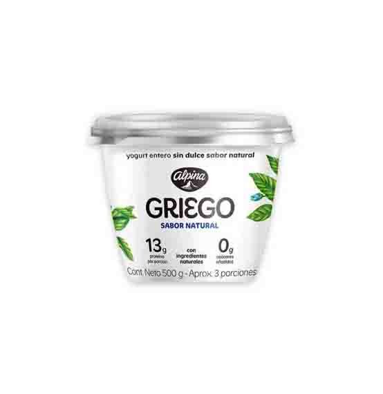 Yogurt Alpina Griego Natural x 500 g
