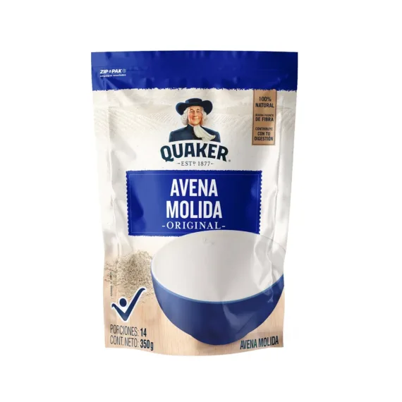 Avena Quaker Molida *350 G Zipper