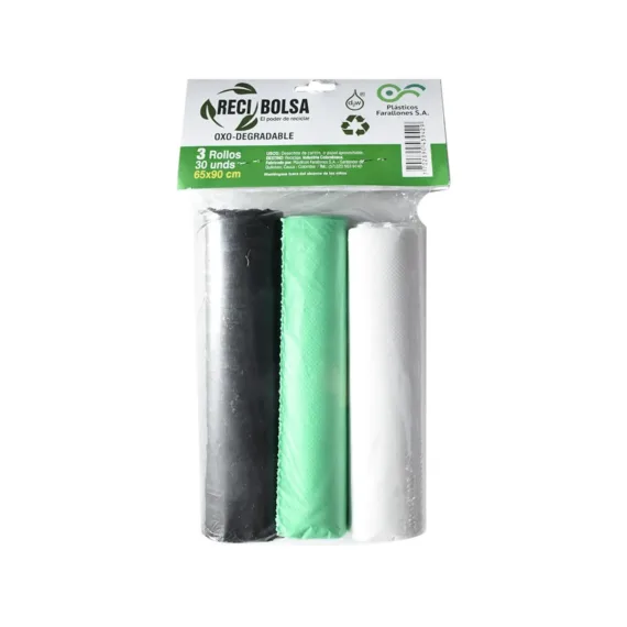 Bolsa Basura Reci Bolsa *3 Rollos *30