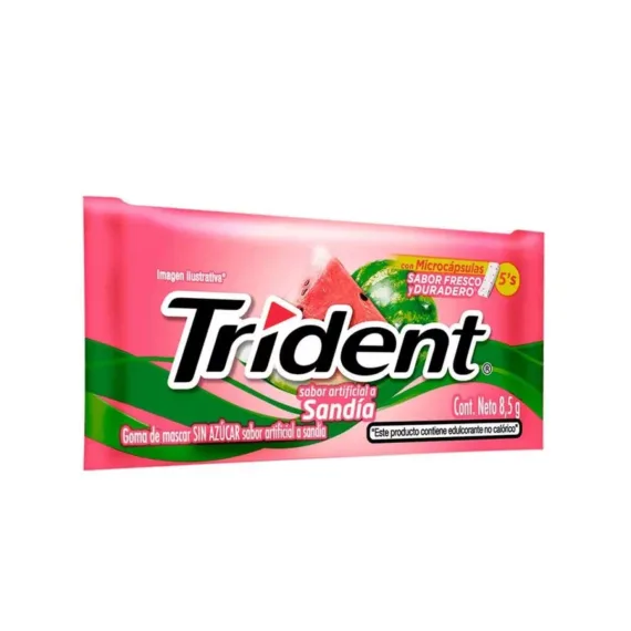 Chiclets Trident*8.5 Gr Sandia
