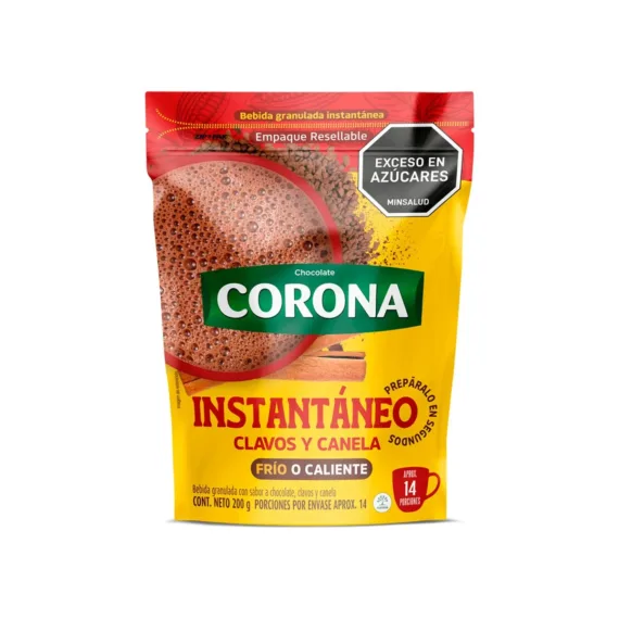 Chocolate Corona Inst.*200Grs Canela