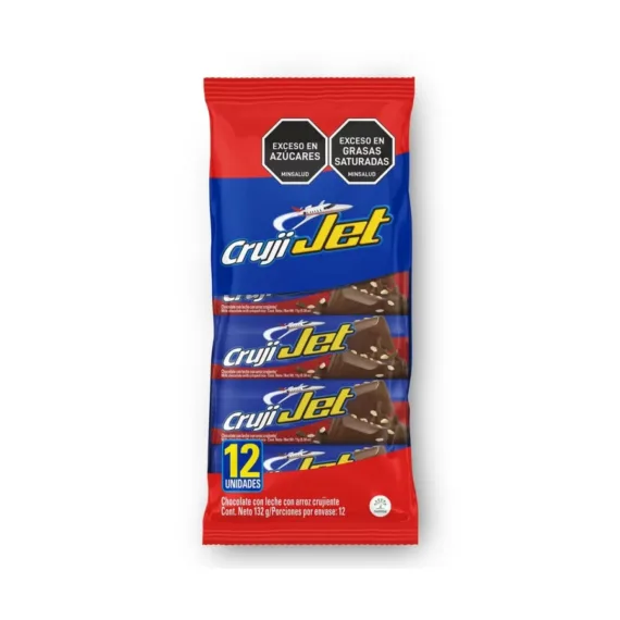 Chocolatina Jet Leche Paq*12 Unds Cruji