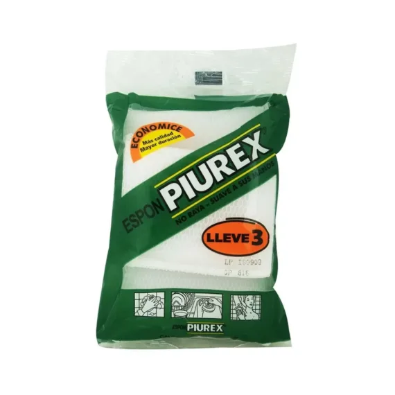 Esponja Piurex Multiusos*3 Unds