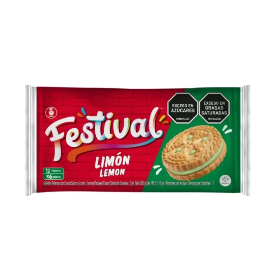 Galleta Festival Bolsa*12X4 Unds Limon