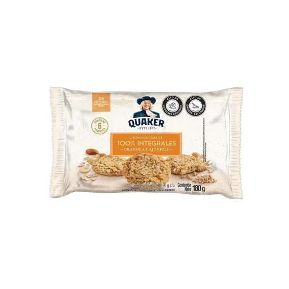 Galleta Quaker Avena/Granola*6Un Bolsa